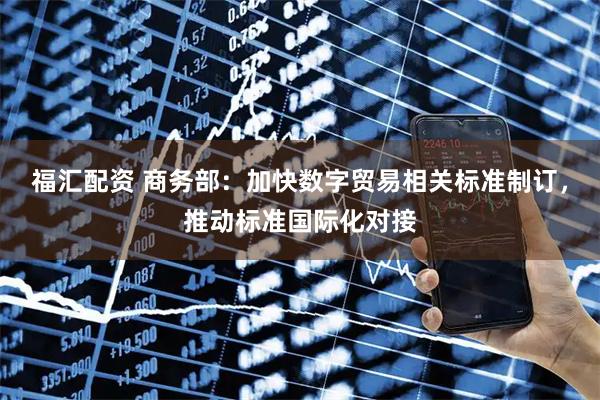 福汇配资 商务部：加快数字贸易相关标准制订，推动标准国际化对接
